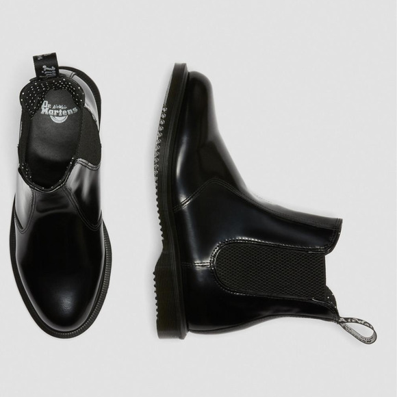 Dr. Martens‎ Kensington Boots Womens Size 6 Flora Black Chelsea Pull On NIB - Picture 15 of 15